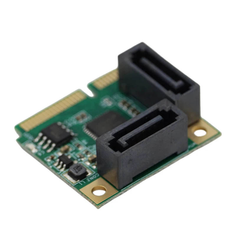 Xiwai Mini PCI-E Vers SATA 3.0 Dual Ports Adaptateur Convertisseur Carte Extension Disque Dur