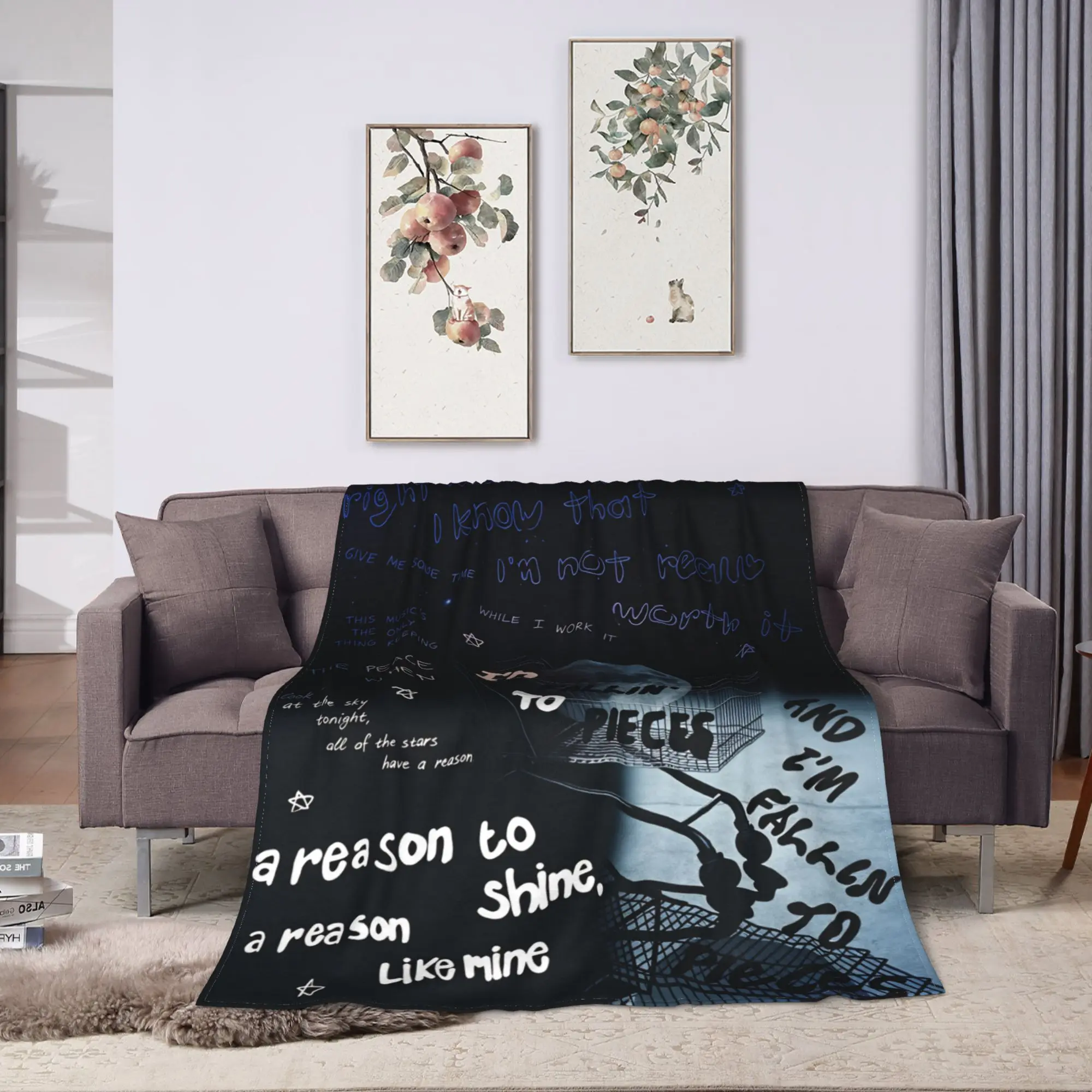 Lil peep Popular Blanket Quality Soft  Bedding Throws Spring Picnic Home Decor Print Bedspread