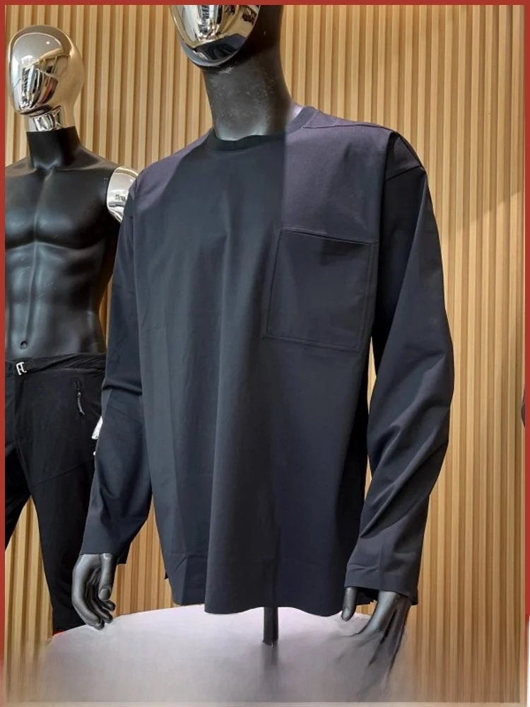 

High-End Outdoor Men's Long Sve T-irt 3D Tailoring Pred Ss Spor Autumn New Sle Qui Dry Polyester Fiber