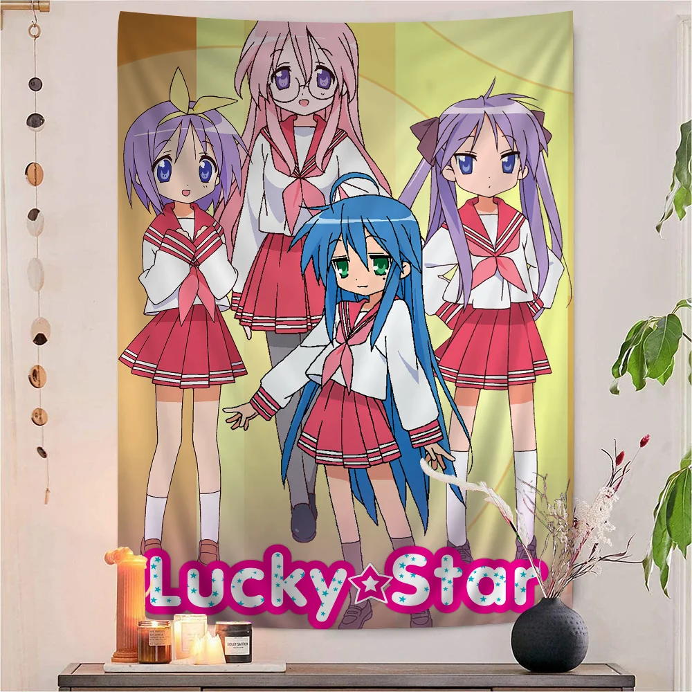 Lucky S-star Cartoon Tapestry Art Science Fiction Room Home Decor Wall Hanging Sheets