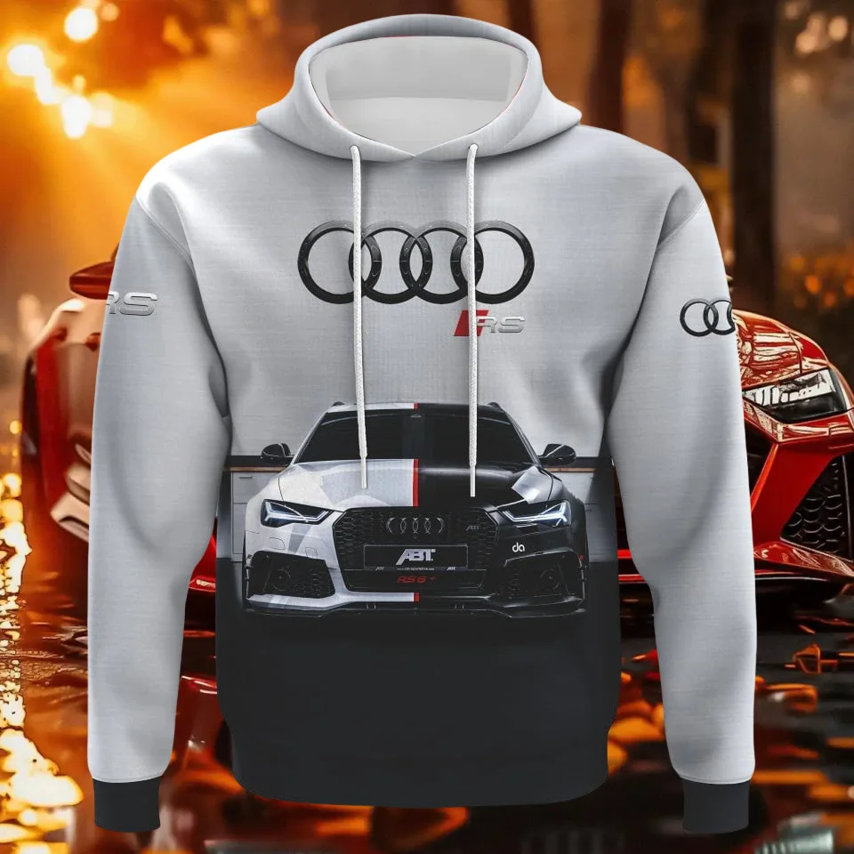 

Audi Authorized Motorsport Quattro Racing Pullover Hoodie Spring and Autumn Men's Women's Lightweight Comfortable Jacket