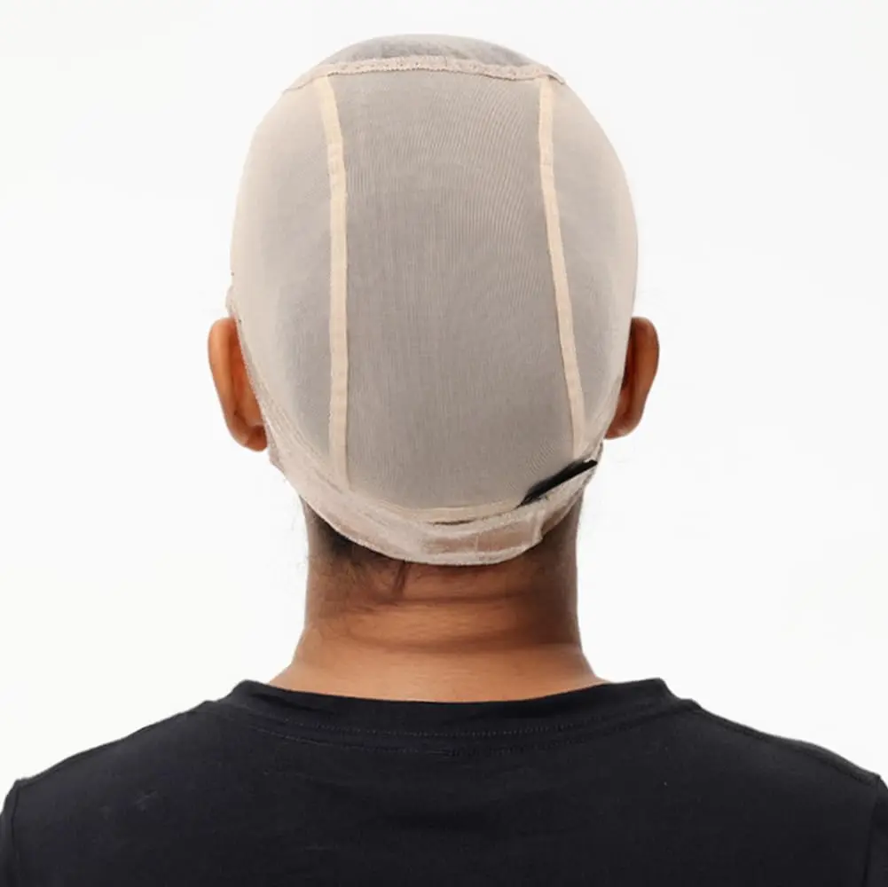 أنثى عقال شعر مستعار غطاء الدانتيل غطاء شعر مستعار لصنع شعر مستعار U جزء قبعات شعر مستعار مع قابل للتعديل المخملية قبضة لارتداء شعر مستعار عارية الشعر صافي