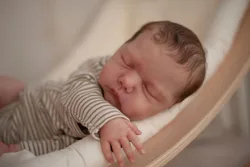 19inch Reborn Doll Kit Willa Sleeping Baby Soft Touch Unfinished Unpainted Doll Parts Soft Siliconen Reborn Kit with Body