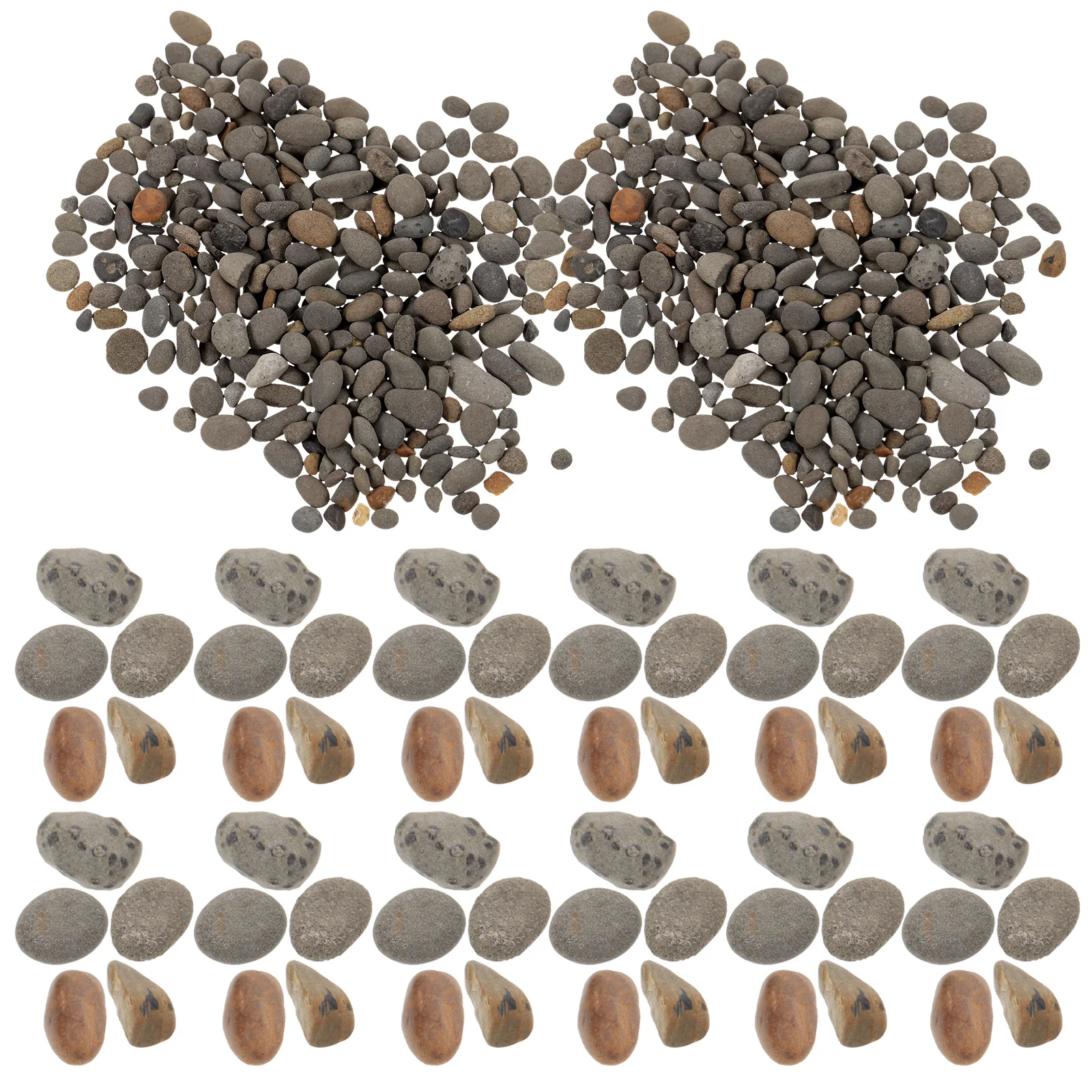 

1 Bag Natural Stone Decorative Gravel For Fish Tank Sand Table Mini Landscape Basing Rocks Diorama Garden Railway