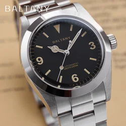 Baltany-reloj mecánico automático para hombre, pulsera de acero inoxidable con cristal de zafiro, resistente al agua, 20bar, luminoso, 36mm, Explorer NH38, novedad de 2024