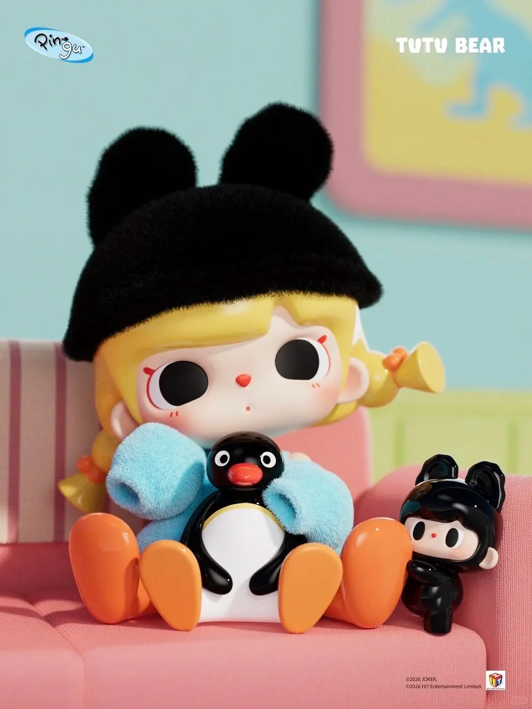 激レアpingu and friends 20th anniversary ペア Genuine Pingu 45th Anniversary Warm Adventure Series Blind Box