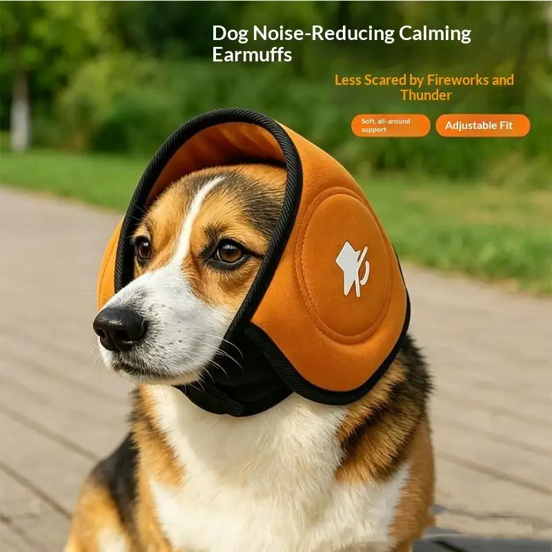 Dog Noise Cancelling Earmuffs Windproof Anxiety Relief Ear Covers For Pet Noise Isolation Travel Ear Muffs