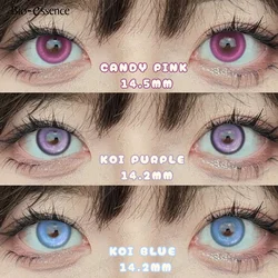 Bio-essence Pink Lenses 1 Pair Colored Contact Lenses for Eyes Anime Accessories Anime Lenses Cosplay Lenses Nezuko Colorcon