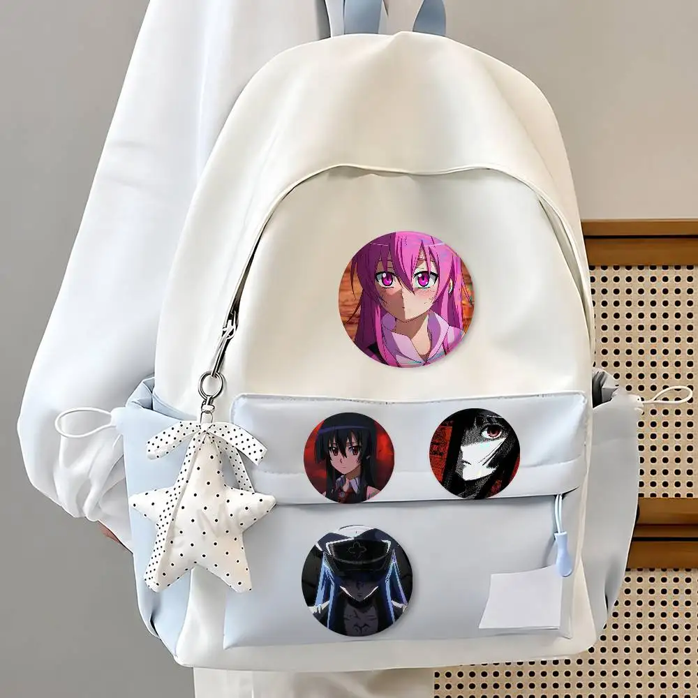 Aka-sme Ga-s Kill Mixed Theme Round Button Badge Set Anime Cartoon Music Game Fashion Pins For Bags Clothes Accessories