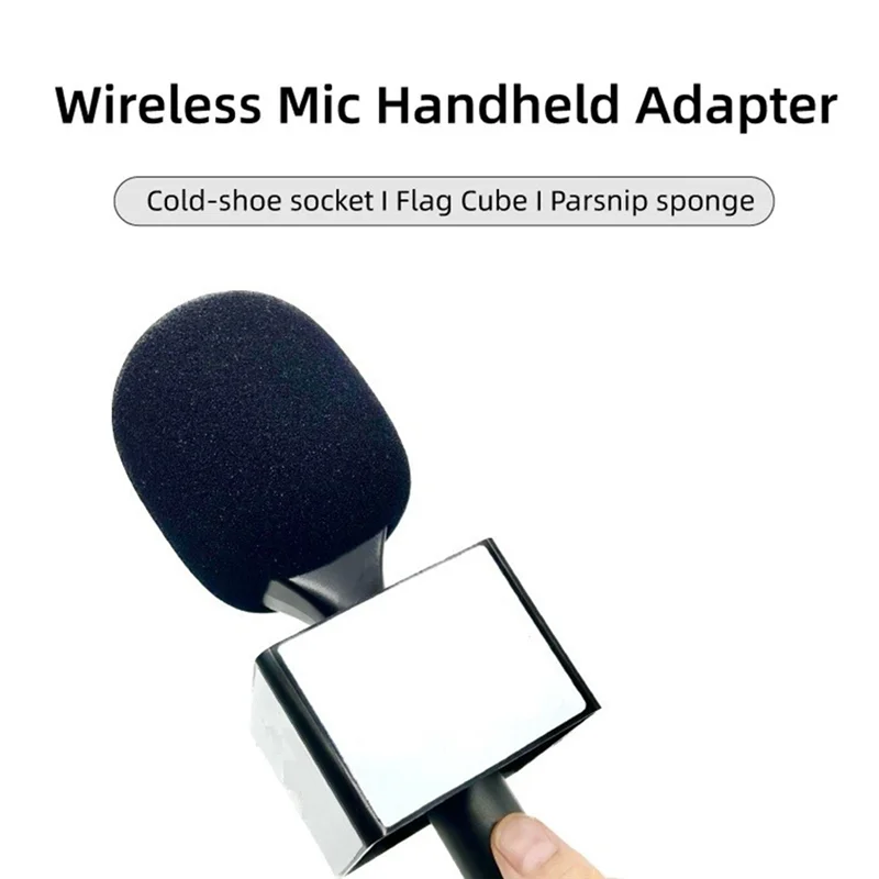 AC56-1Set Interview Mic Griff Adopter Mikrofon Handheld Adapter Für Rode Wireless Go/Goii/DJI Mic/Relacart/Wireless Mic