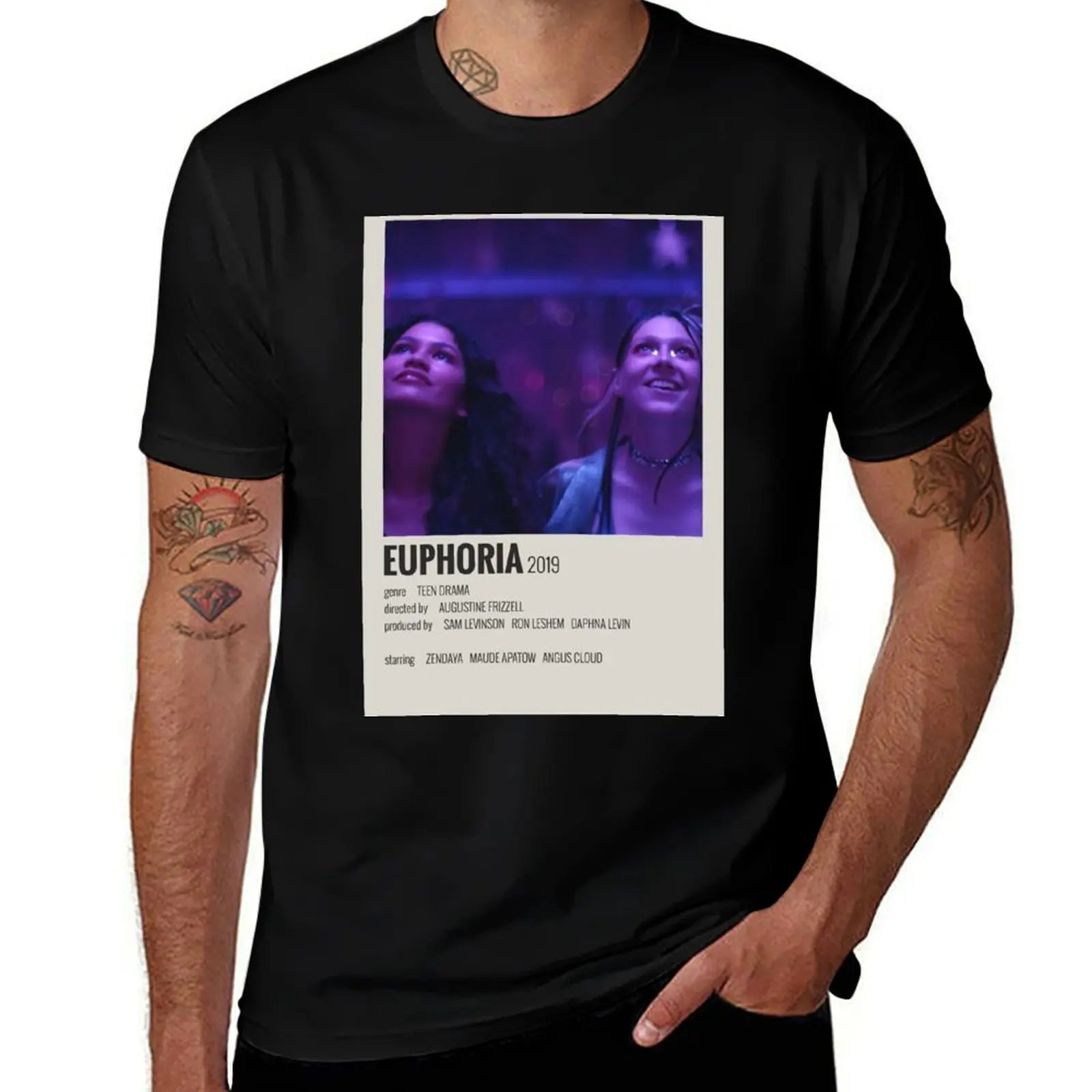 Euphoria Poster T-Shirt t shirt man cotton cotton tshirt 100% man t shirts for men casual T-shirt
