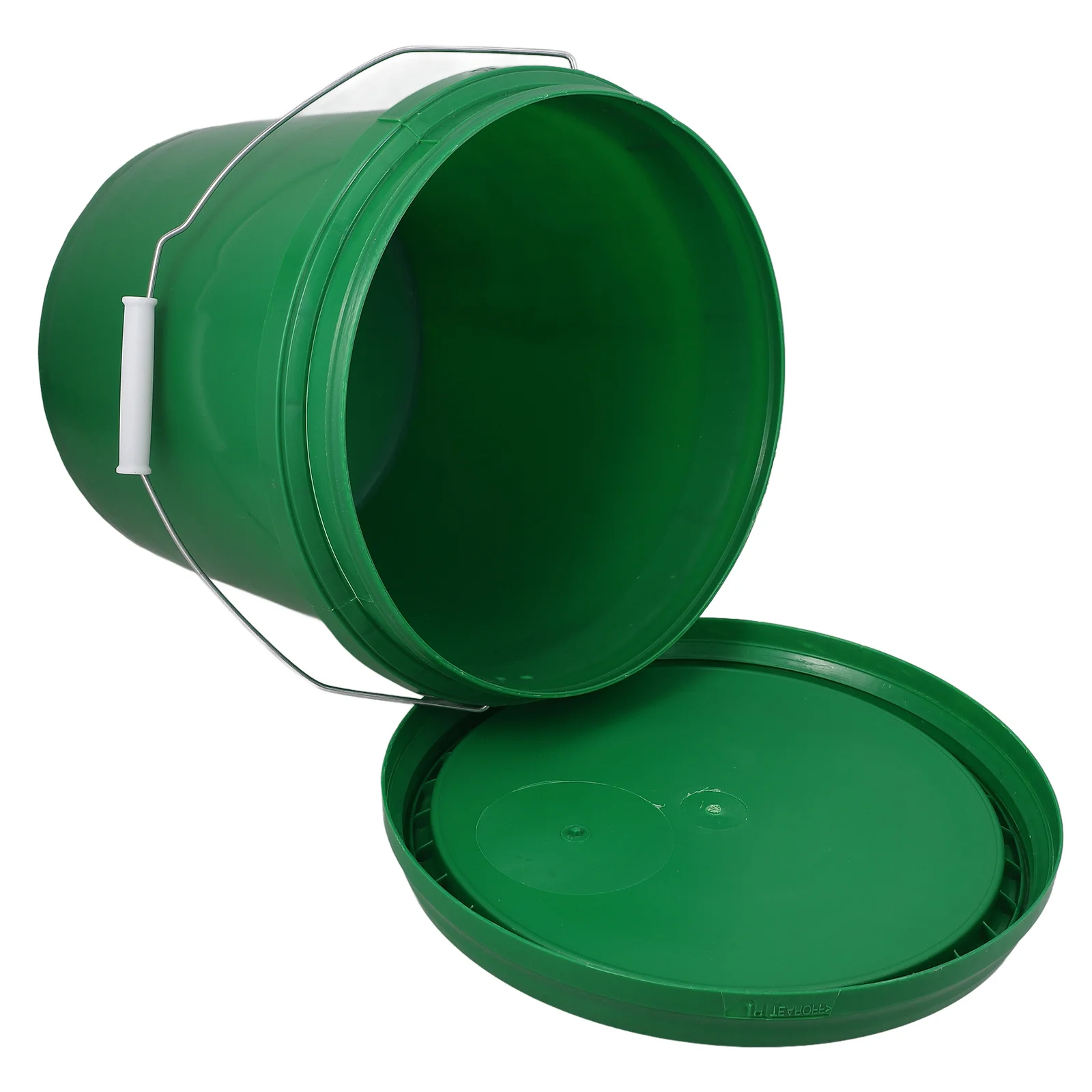 

Food Grade Plastic Bucket Lid Thickened Household Storage Pail Handle Multi-Functional Cleaning Bath Farm 10L