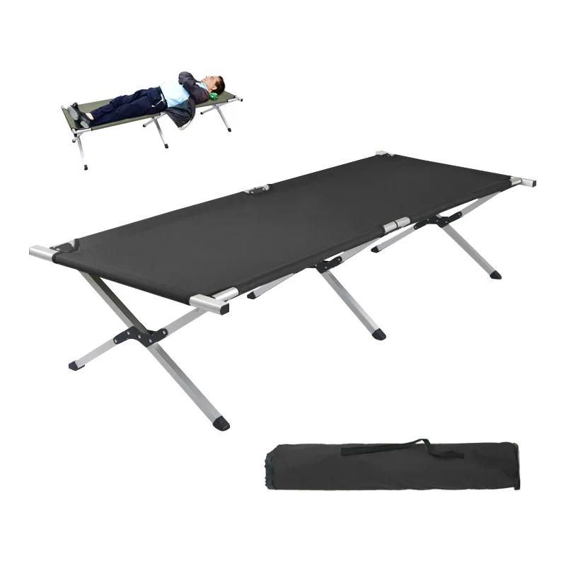 

Hot Sale Portable Camping Cot Lightweight Foldable Metal Frame Modern Design for Outdoor Field Use