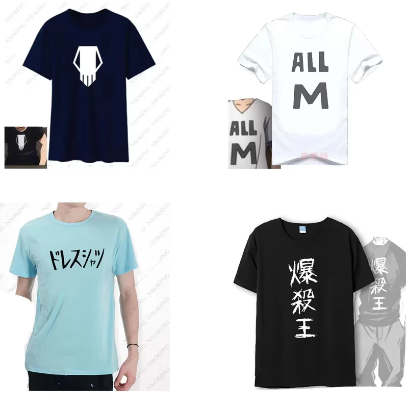 New Midoriya Izuku t shirt Academia Todoroki Shouto shirt Cosplay All Might T-shirt Summer Short-sleeve Tees tops