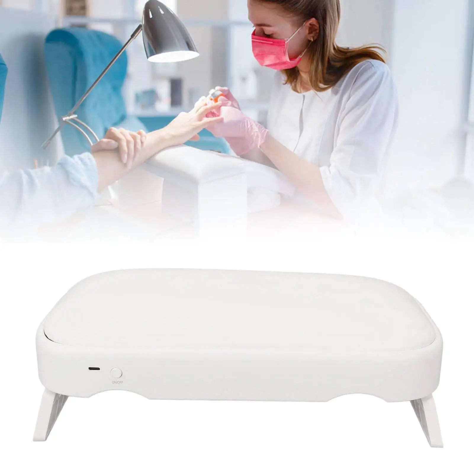 Quick Dry UV Nail Lamp Pillow for Manicure for salon - 100-240V for manicurist Tool