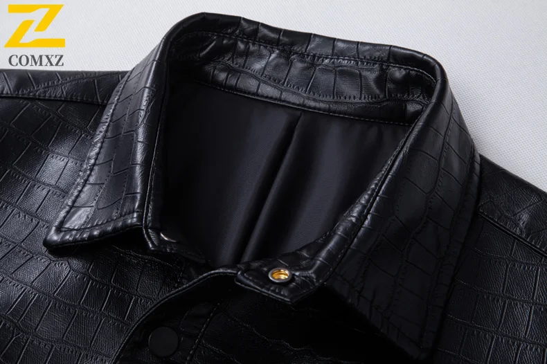 Brand Retro Faux Leather Jacket Men's High Fashion Single Breasted Windproof PU Leather Coat Autumn 2025 New Motorcycle Jacket