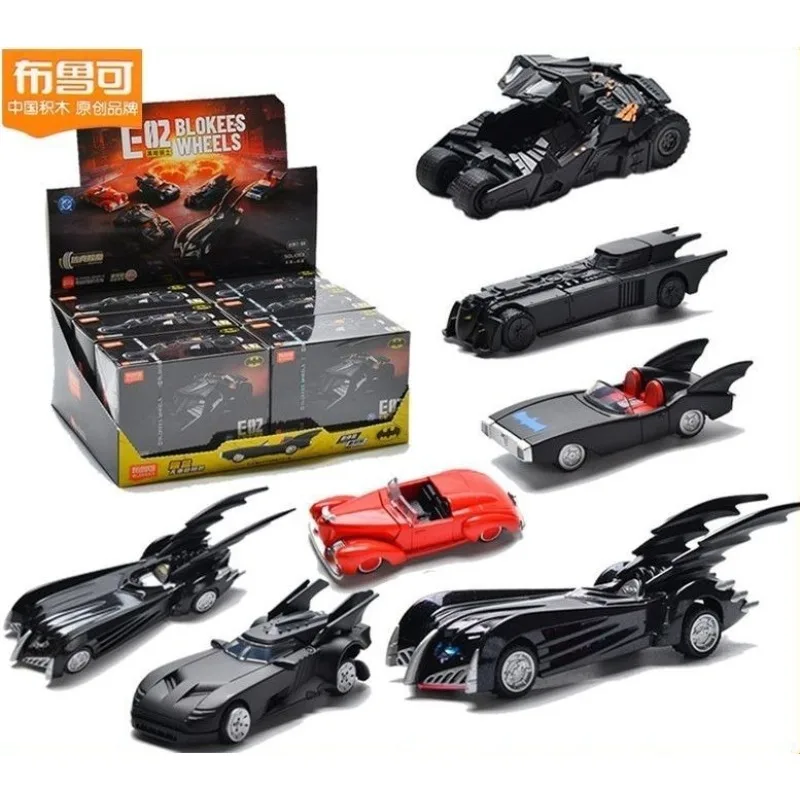 Blokees Batman New E02 Building Block Car 1997 Batmobile Dark Knight 1941 Detective Vehicle Series 2 Collectible Toy for Kids