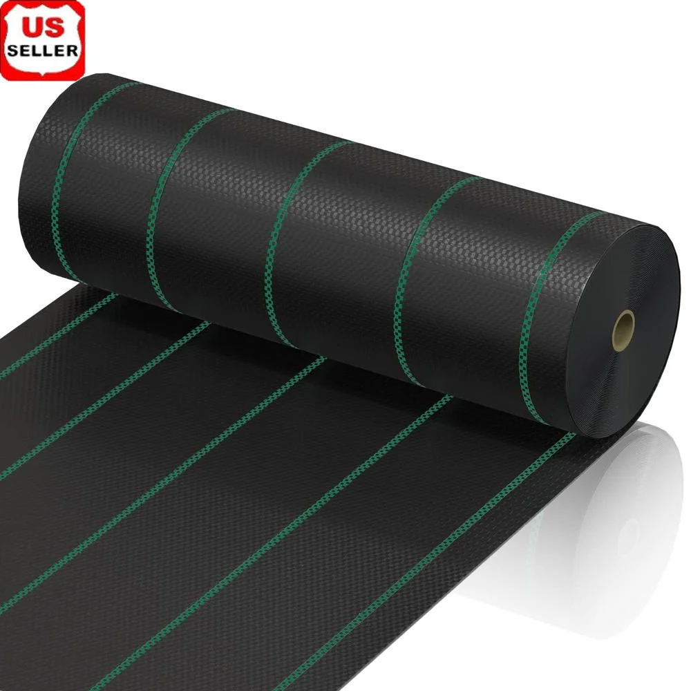 PP Onkruidbarrière Stof 6ft x 300ft Zware Landschap Grond Cover Onkruid Blocker Professionele Tuinieren Oplossing Bodem Erosie