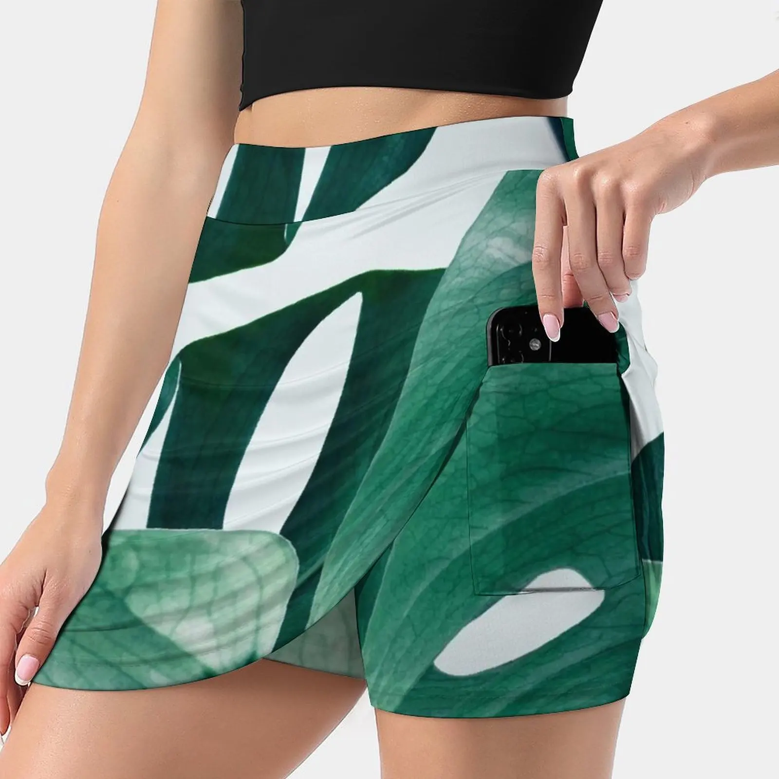 Monstera #Redbubble #Artprints Skirts Woman Fashion 2022 Pant Skirt Mini Skirts Office Short Skirt Other Digital Manipulation