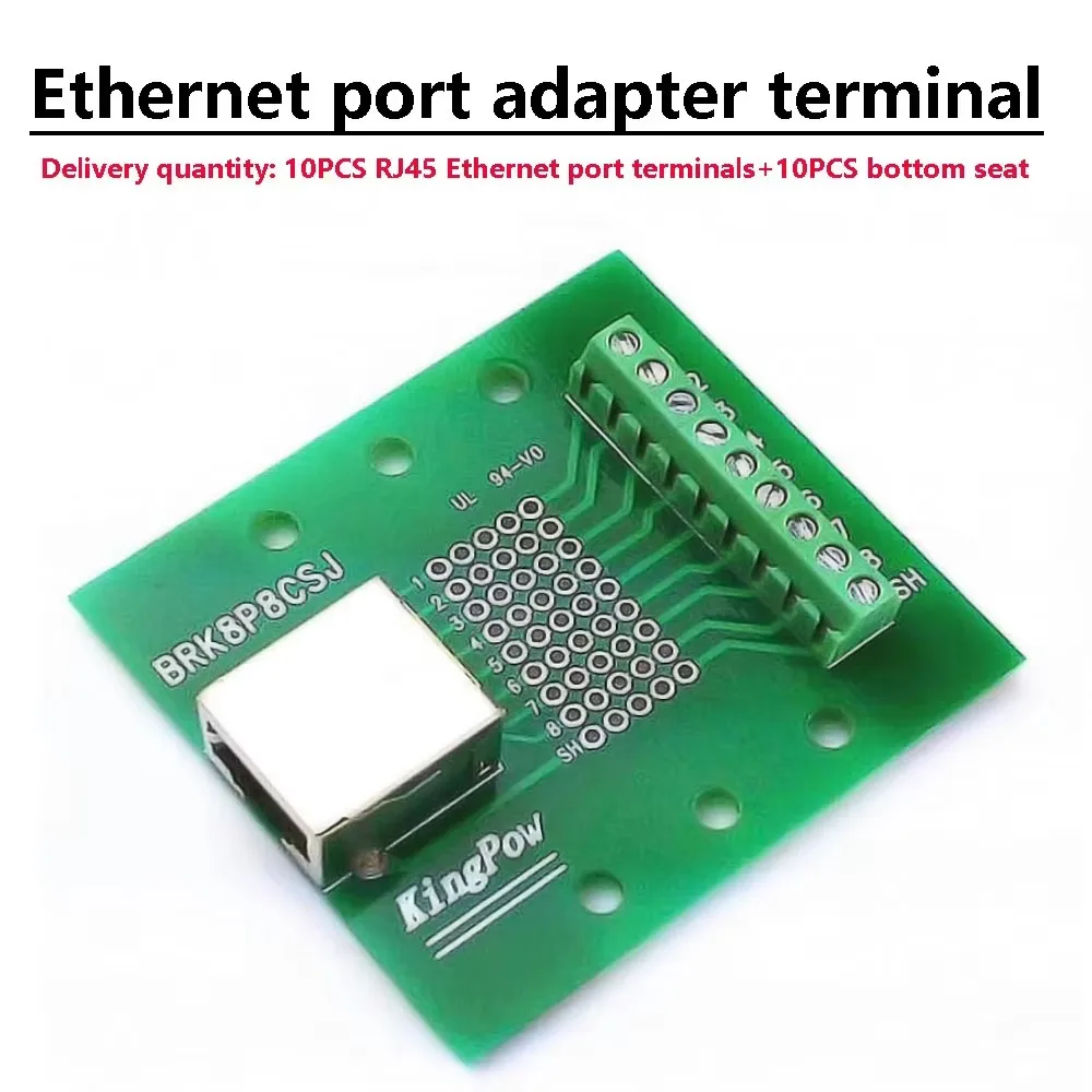 RJ45 Ethernet port adapter terminal BRK8P8CSJ adapter board For installation on 35mm wide C45 rail