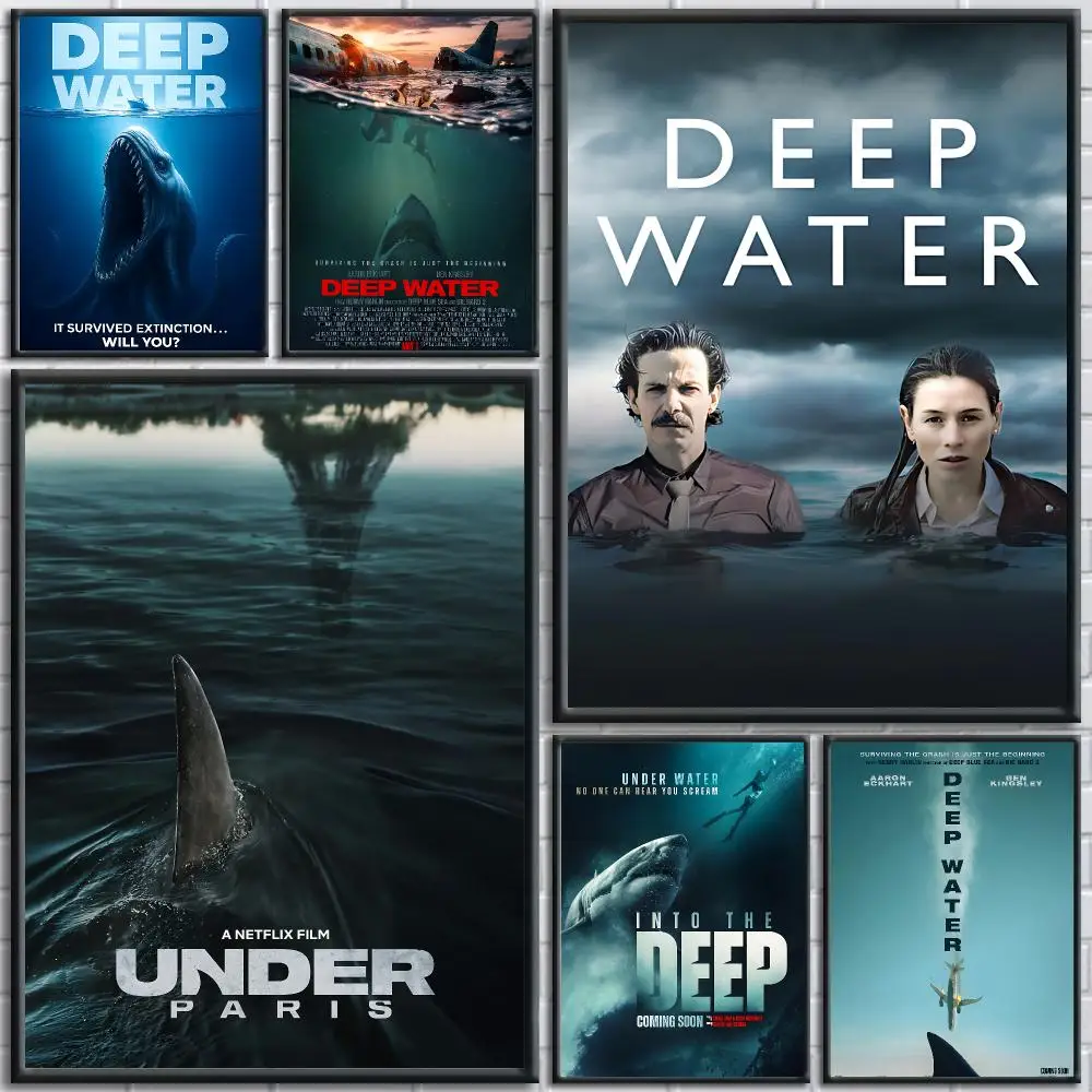 Dark Movie Deep Water Poster HD Self-Adhesive No Residue After Removal Ideal for All Kinds of Wall Decor