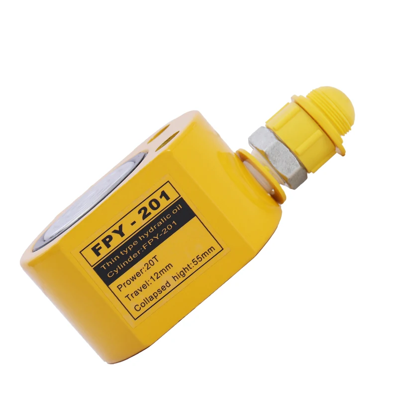 Super Thin Type Hydraulic Cylinder FPY-201 Hydraulic Jack with Tonnage of 20T, Work Travel of 12mm Without Pump