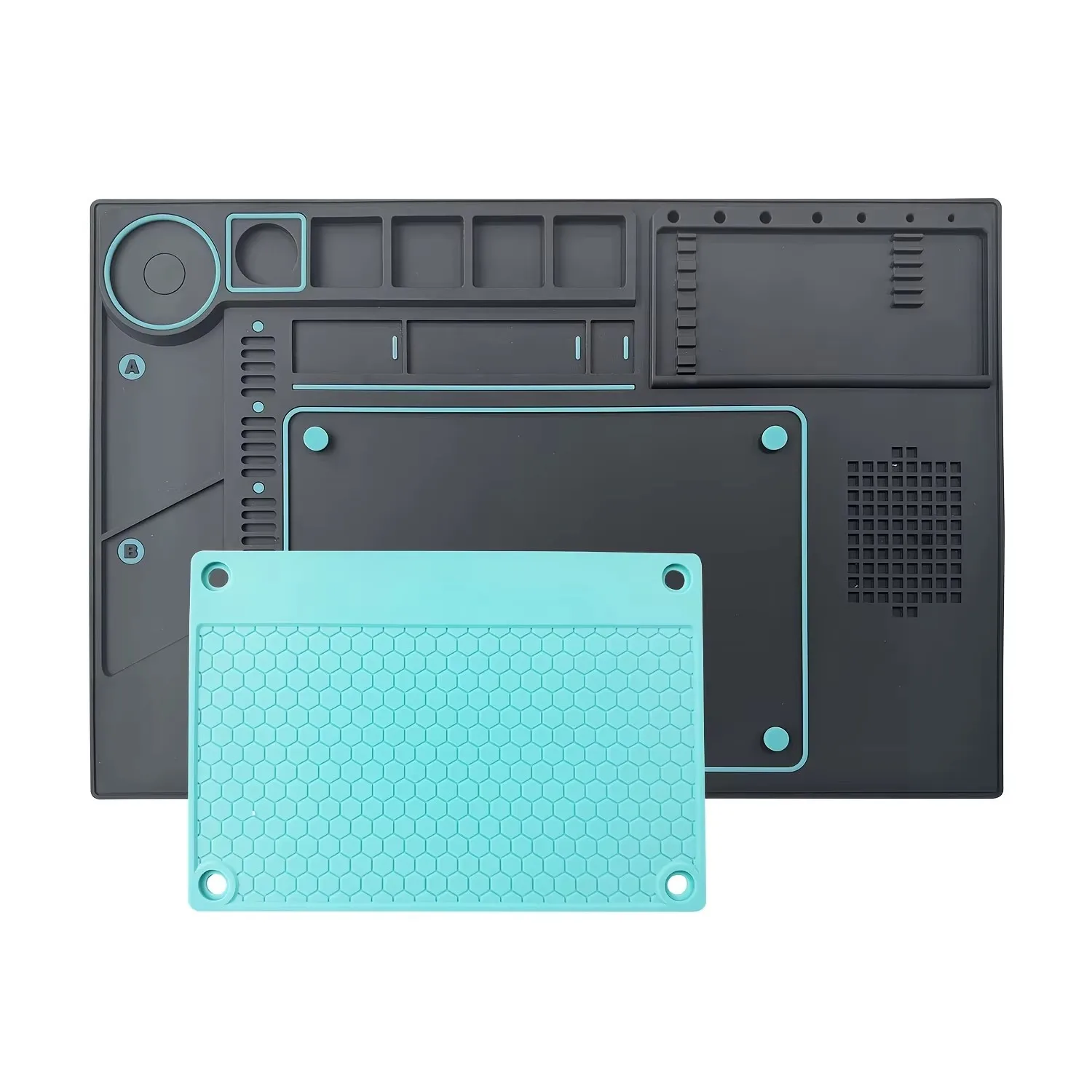 Heat-Resistant Welding Mat, Insulated Phone Repair Mat, Screws, Silicone Table Mat, Suitable for Workbench Maintenance Tool Set