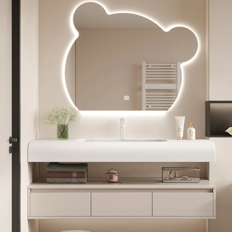 

Storage Organizer Vanity Bathroom Cabinet Modern Luxury Space Saving Cabinet Display Makeup Salle De Bain Armoire Furniture