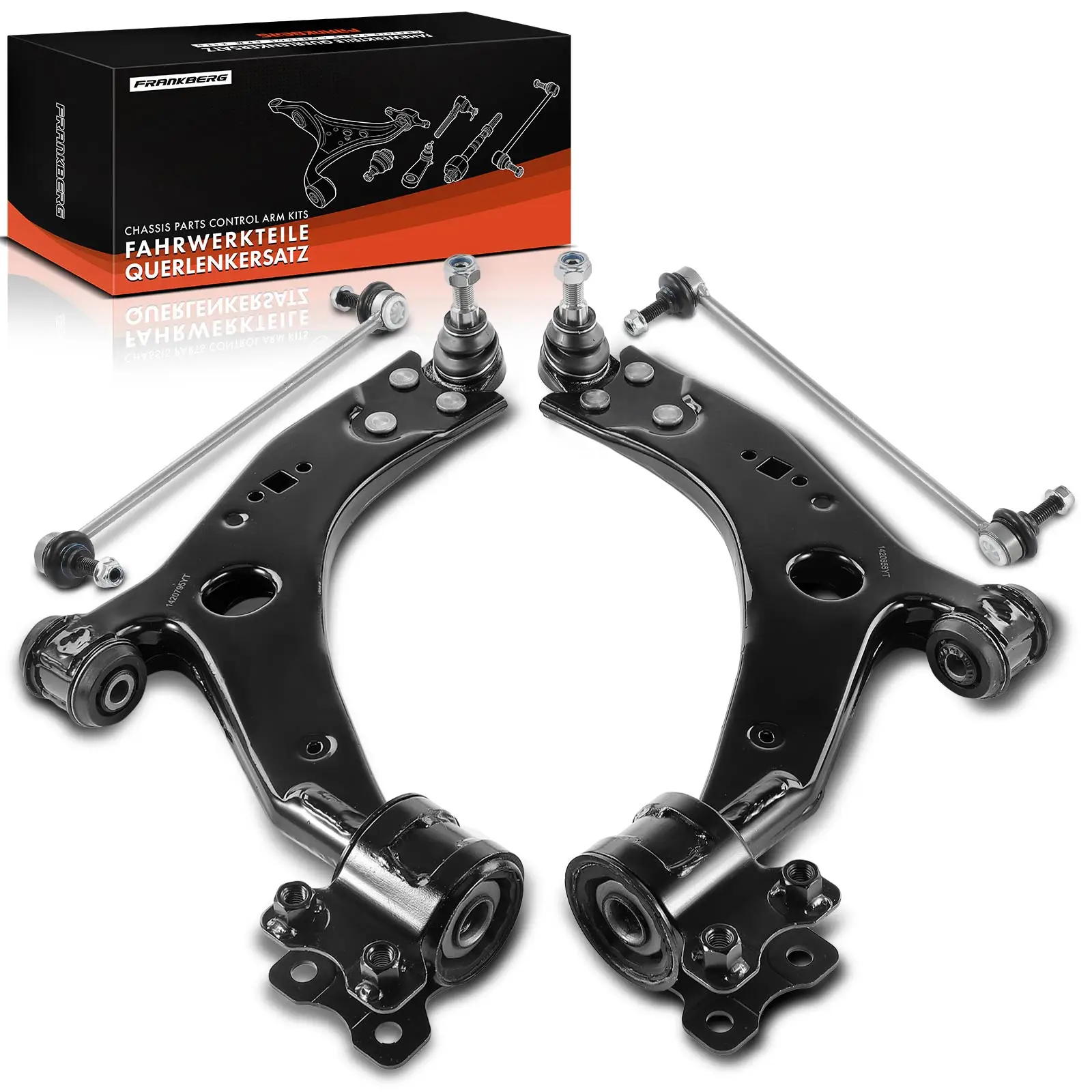 Frankberg 4-teilig Querlenker Satz Vorderachse für Ford C-Max Focus II Cabriolet Stufenheck Turnier Volvo C30 C70 S40 RK620598