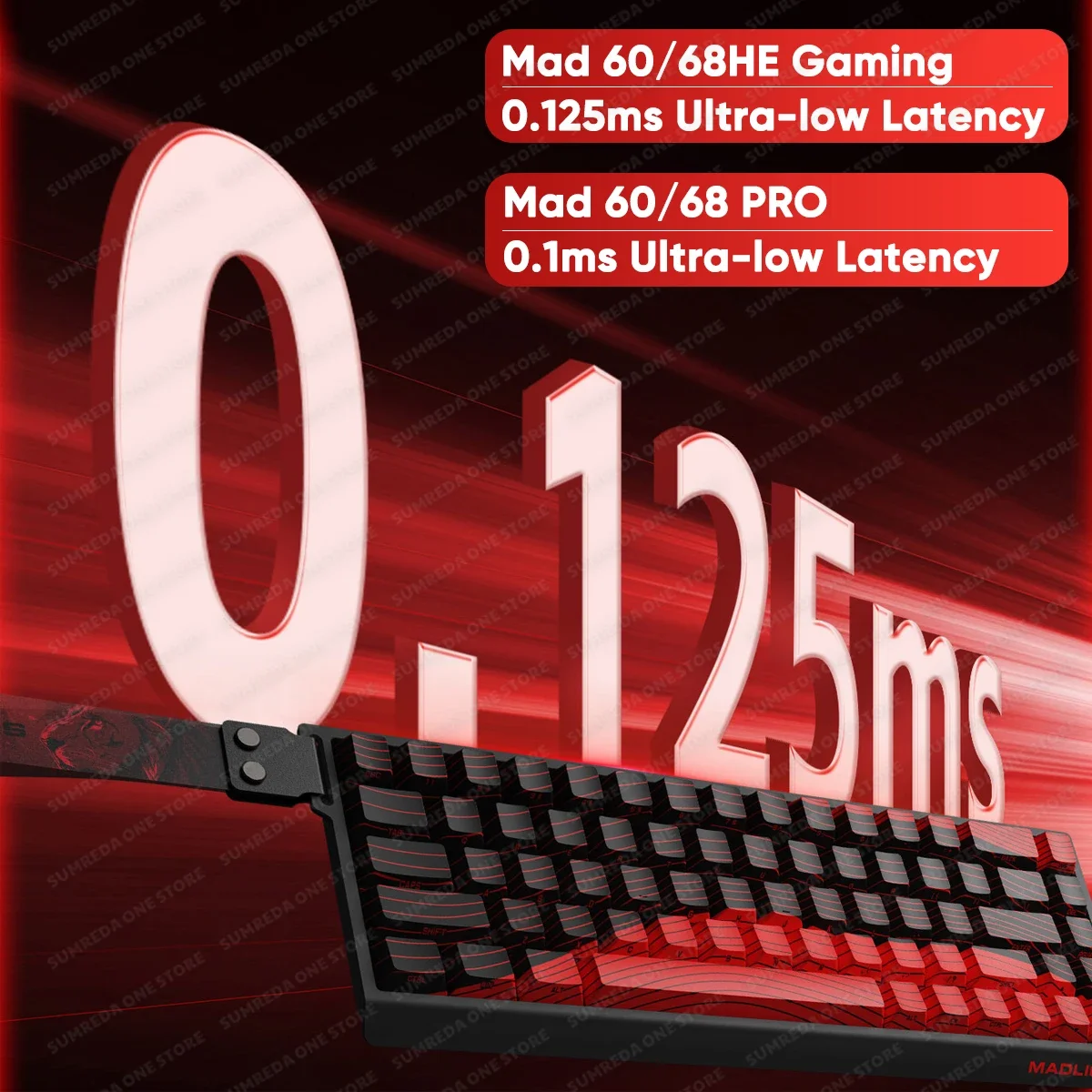Madlions Mad68 Pro Mad 60he Mad60 Pro Teclado mecánico magnético de aluminio RT 0,01mm 8K tasa de orinar 128K teclado de velocidad de escaneo