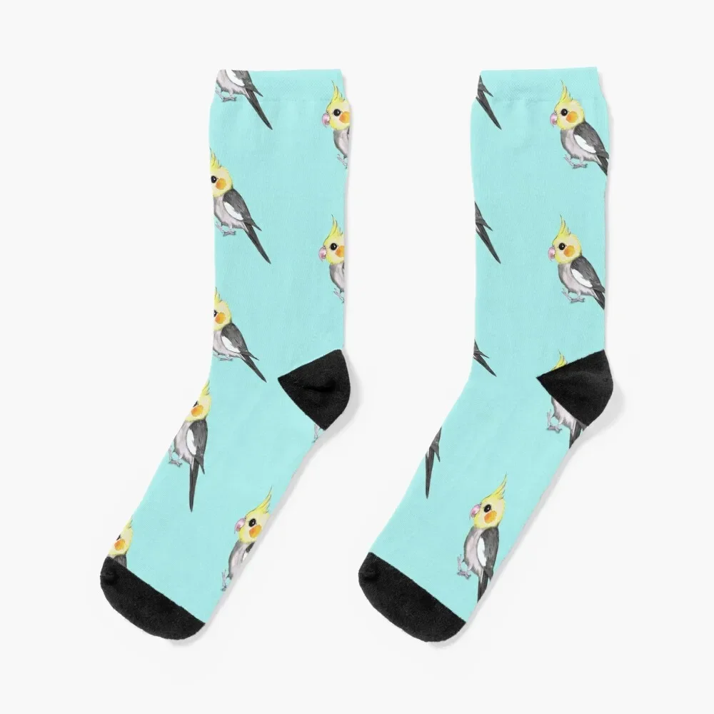 

Very cute cockatiel Socks hiphop hip hop Boy Socks Women's