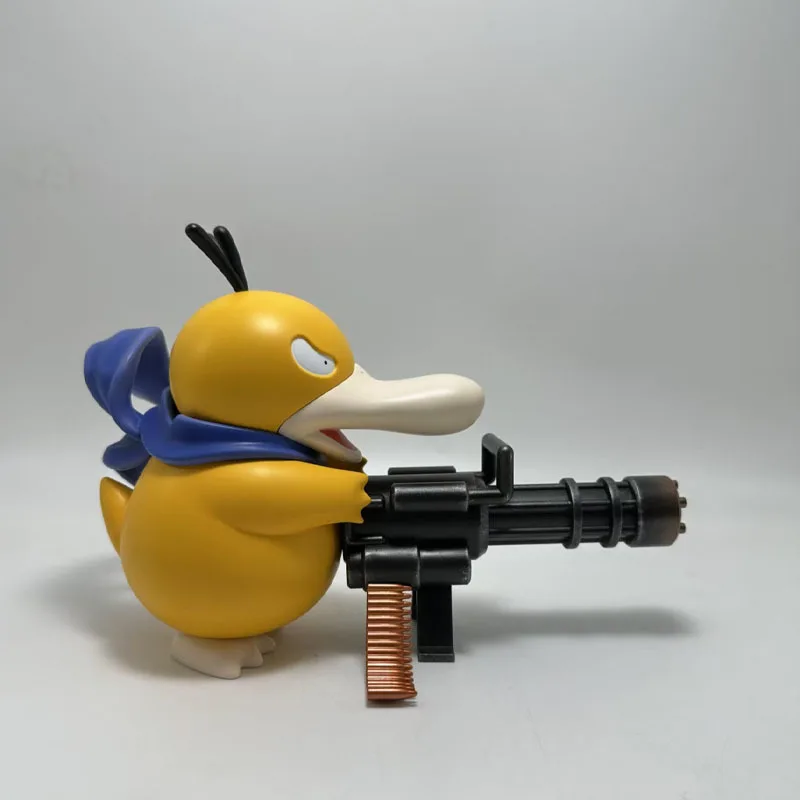 9/15Cm Psyduck Gatling Gun Anime Figuur Cross Dressing Speelgoed Pvc Standbeeld Model Collectie Decor Creatieve Perifere verjaardagscadeau