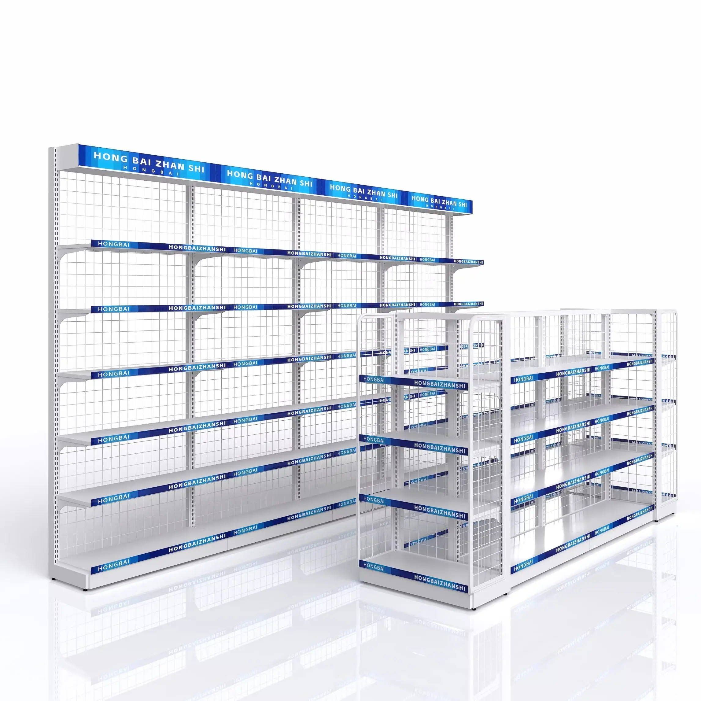 Supermarket Display Shelf Lawson Convenience Store Container Snacks Single Double-sided Middle Island Shelf