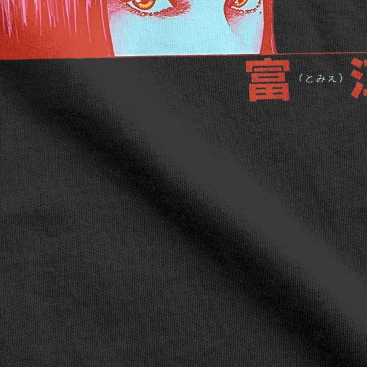 Tomie In Red Uzumaki T Shirt Men Women Pure Cotton Novelty T-Shirts Crewneck Junjis Itos Manga Horror Tees  Clothing Plus Size