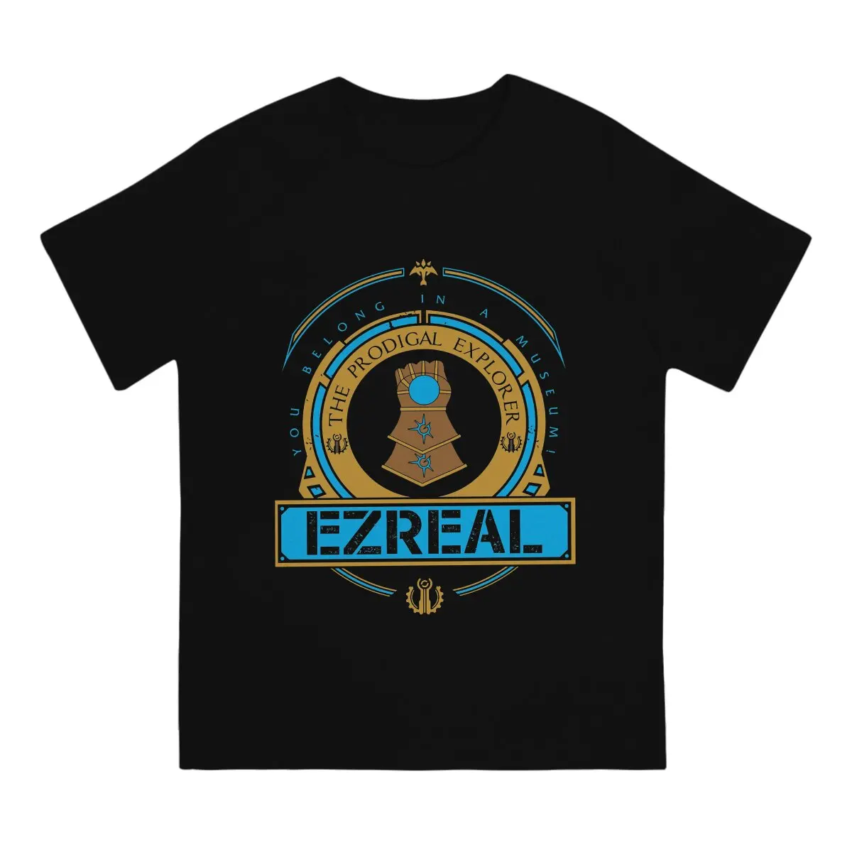 EZREAL Arcane League of Legends T Shirt Gothic Crewneck TShirt Harajuku Short Sleeve Polyester