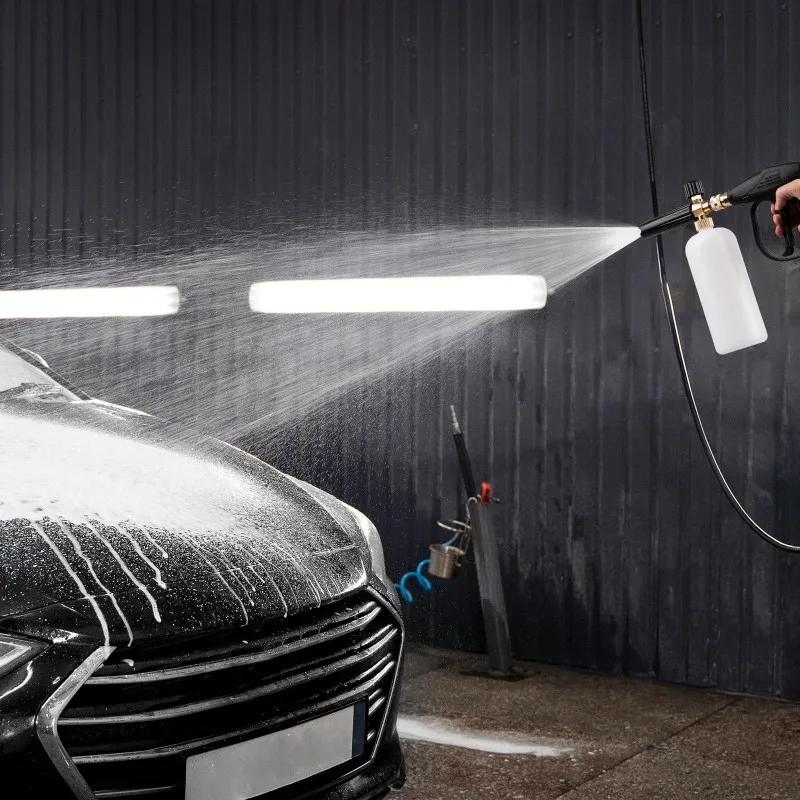 ABGG-High-Pressure Car Wash Water Gun, PA Foam Pot, Copper Valve Core, Multi-Functional Stainless Steel Nozzle