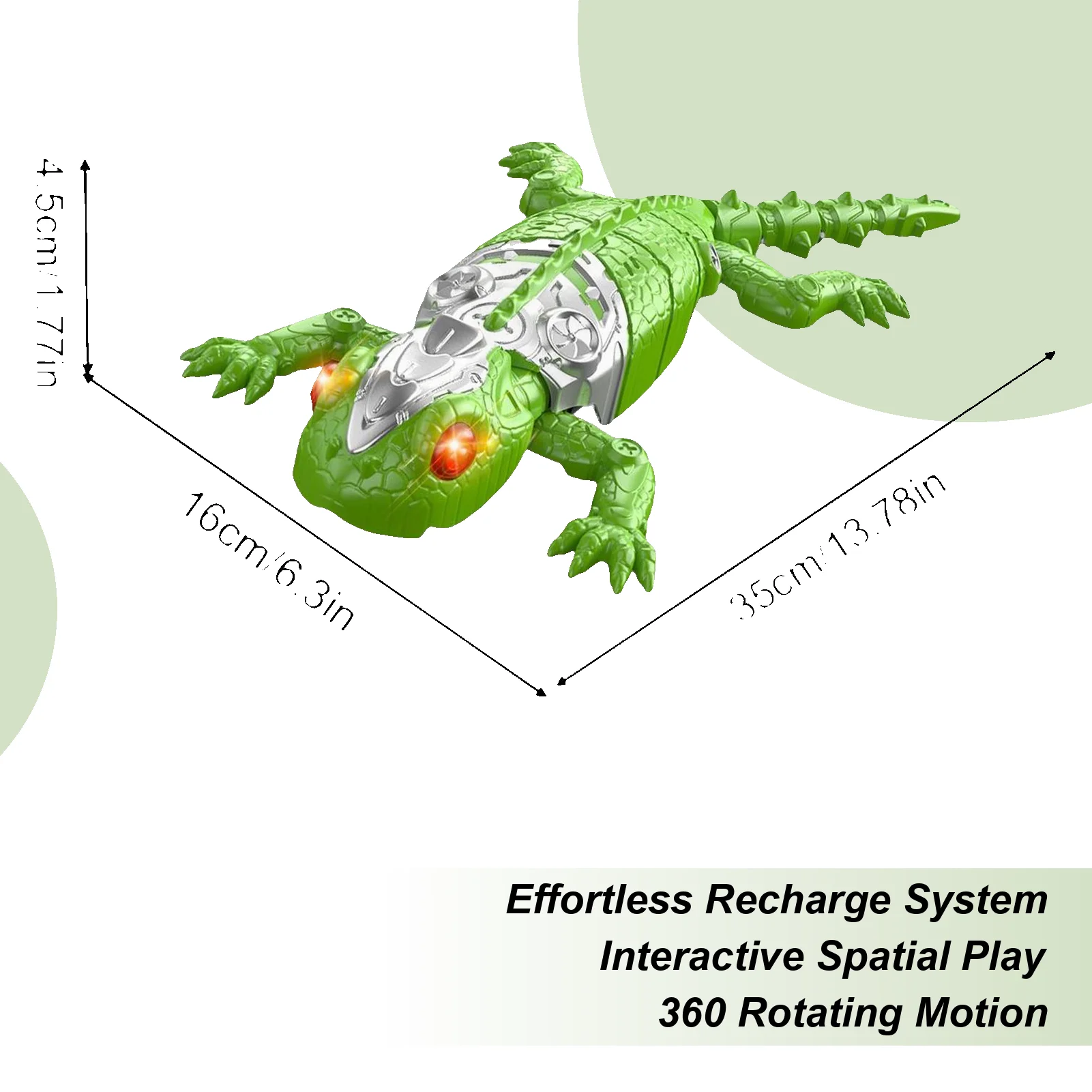 

Crawler Gecko For Kids 360 Degree Rotating LED Eyes Wall Crawler Gecko Remote Control For Boys Girls Preschoolers Pupils Teens