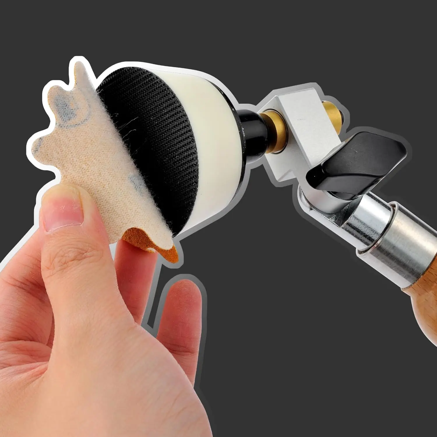 2 بوصة أقراص الصنفرة الرطبة والجافة 53 قطعة هوك وحلقة متنوعة 60-320 قطعة مع وعاء القطر ساندر لصنفرة السيارات الخشبية المعدنية