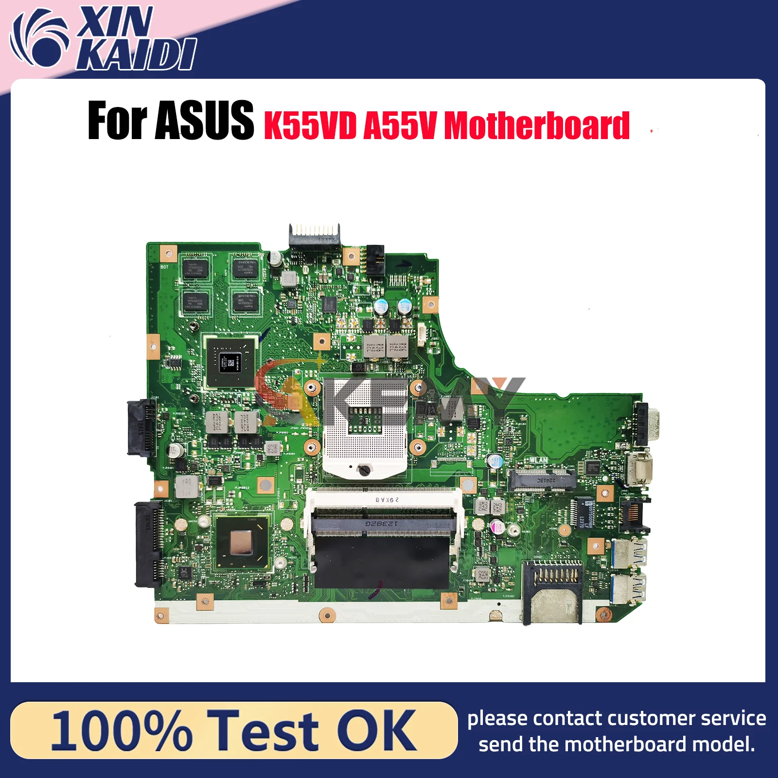 

Материнская плата для ноутбука K55VD для ASUS K55VM K55VJ K55VD K55V, материнская плата для ноутбука Цей товар в наличии, 100% тестирование, ОК, быстрая доставка
