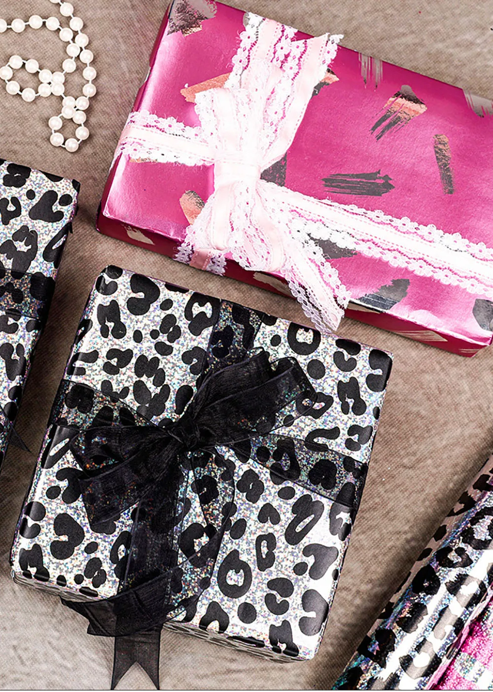 

Laser Wrapping Paper Laser Gift Wrapping Paper Fish Scale Paper Patterned For Gift Wrapping Gift Packaging Party Decor