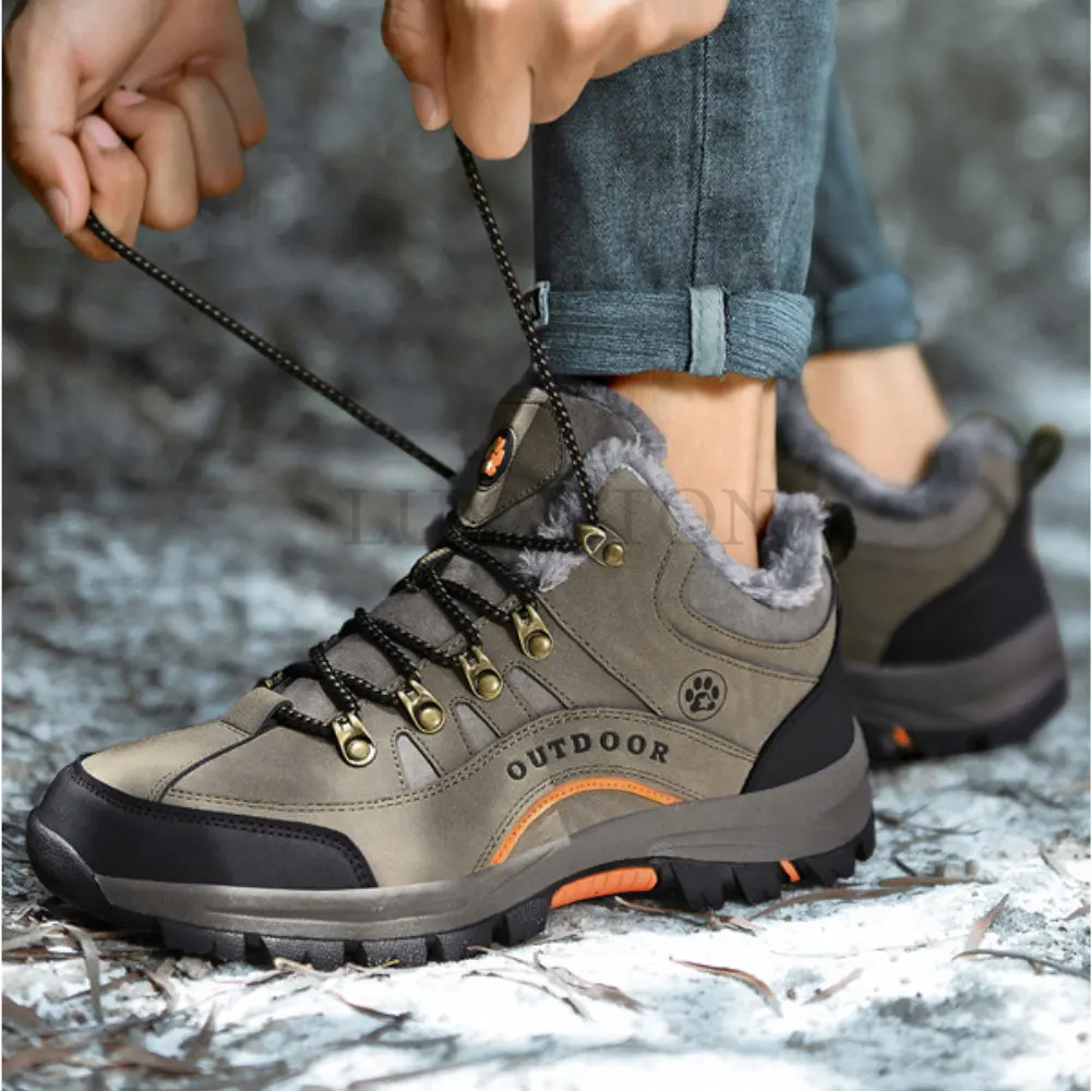 Men Desert Boots Platform Hiking Shoes Field Training Combat Ankle Boots Man Jungle Adventure Outdoors Shoes Botas Hombre