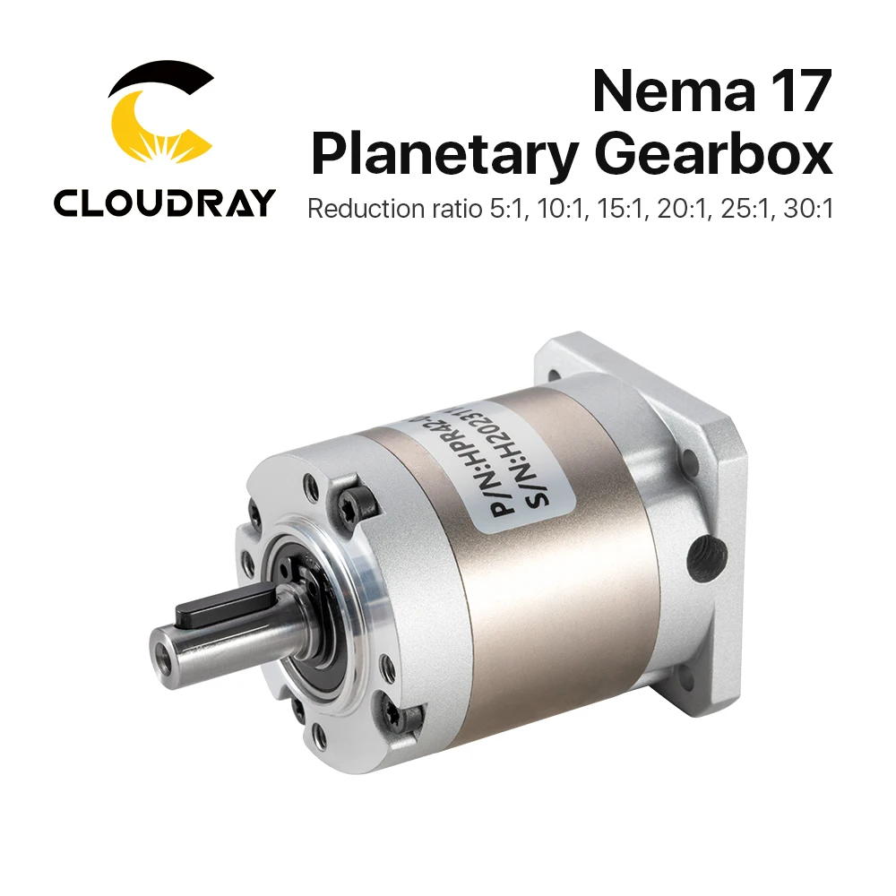 Imagem -02 - Caixa de Velocidades Planetária do Cloudray-nema17 Redutor da Velocidade do Motor Relação 5:1 10:1 20:1 20:1 25:130:1 mm Entrada para o Motor Próximo Aberto do Laço