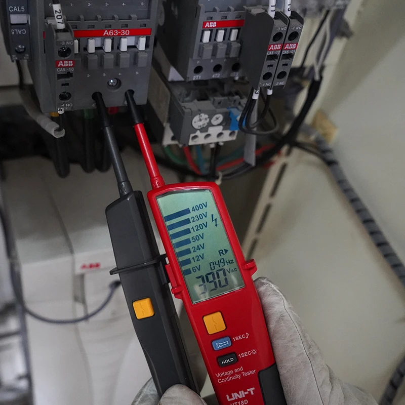 UNI-T ut15c ut18c ut18d Spannungs prüfgerät Sonde Volt Anzeige messer Phasen folge Kontinuität Spannungs detektor Digital multimeter – Detail 12