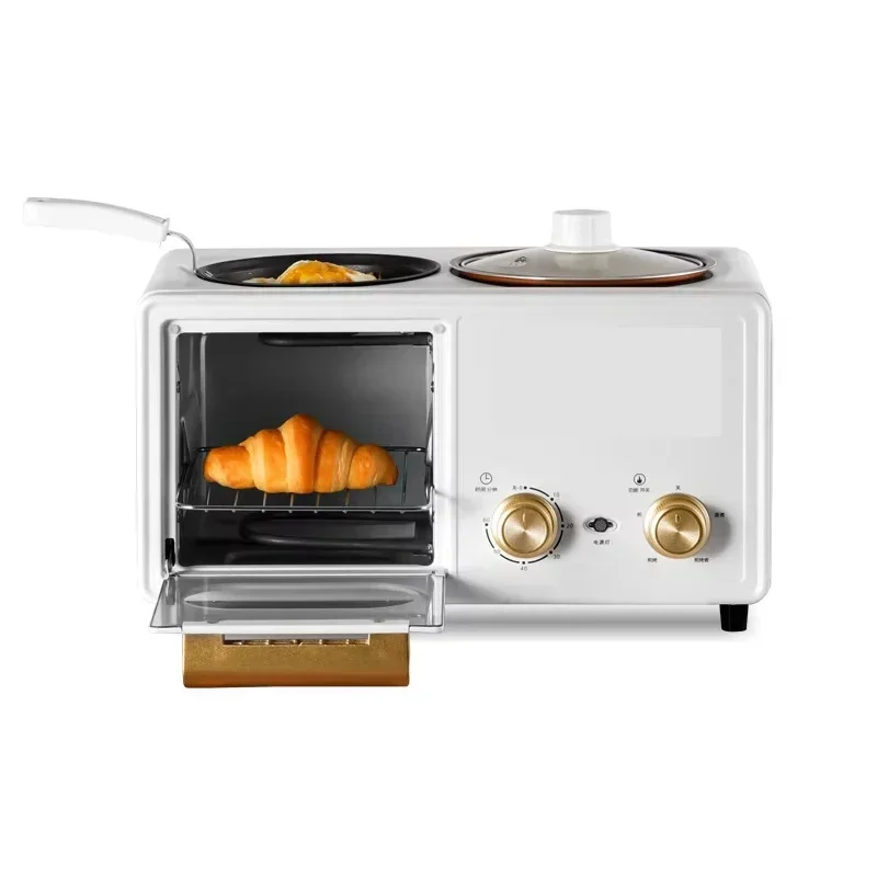 

# Hot Sell 3-in-1 Breakfast Maker Station With Non-Stick Frying Pan Oven Machine #
