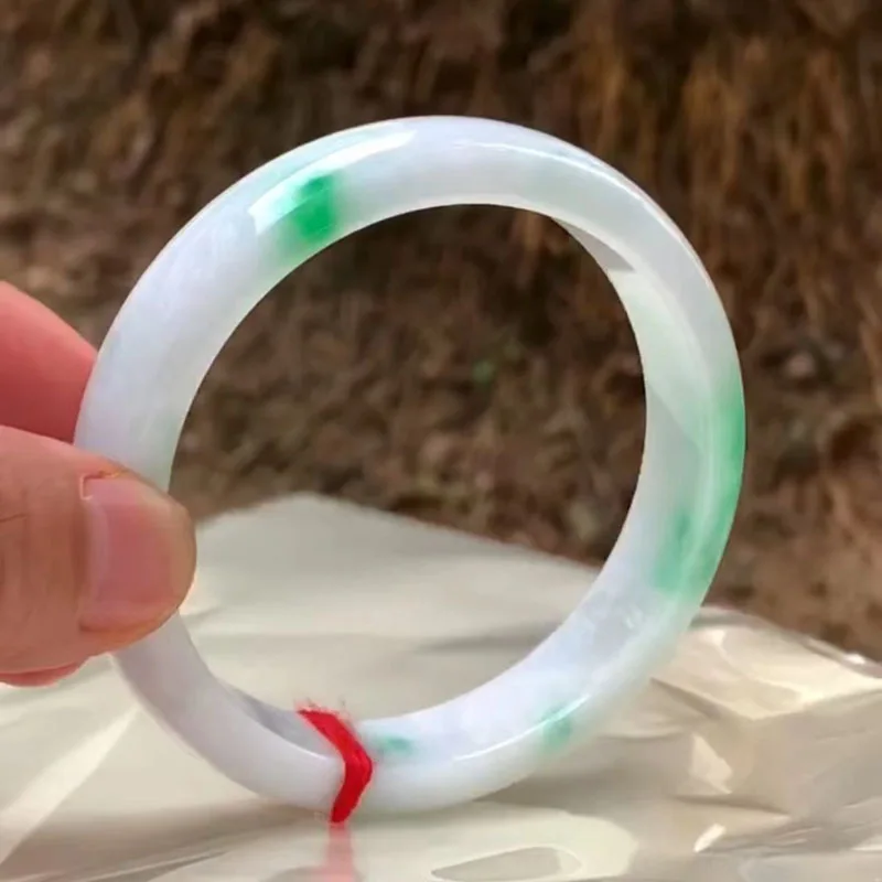 

Ювелирные изделия Zheru, браслет из натурального нефрита из Мьянмы 54 мм-62 мм, изысканная фотография, отправить подруге, отправить маму