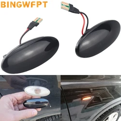 2PCS Side Marker Lights Dynamic LED Turn Signal Light For Nissan Qashqai J10 X-trail T31 Cube Juke Leaf Micra K13 Note E11 NV200