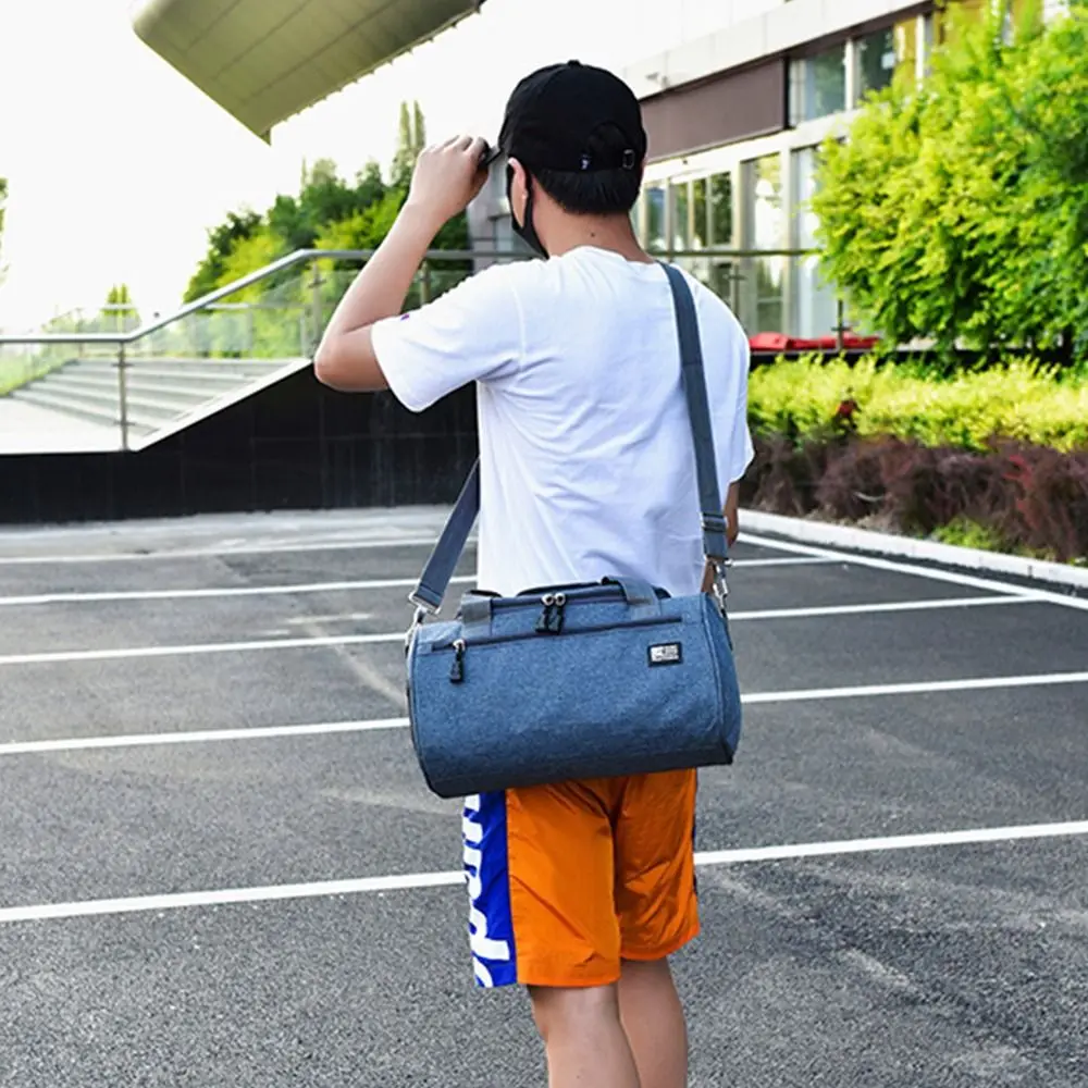 Portable Travel Duffel Bag Crossbody Large Capacity Travel Luggage Bag Shoes Compartment Durable Gym Shoulder Bag Business Trips