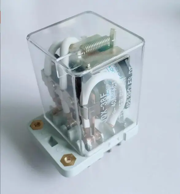 Przekaźnik pośredni JQX-38F 3Z 40A, przekaźnik mocy, przekaźnik elektromagnetyczny 11-pinowy DC12V DC24V AC110V AC220V