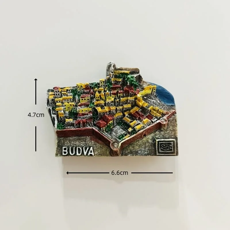 Montenegro 3D Fridge Magnets Tourism Souvenir Resin Refrigerator Magnets Sticker Collection Handicraft Gift Decoration Articles