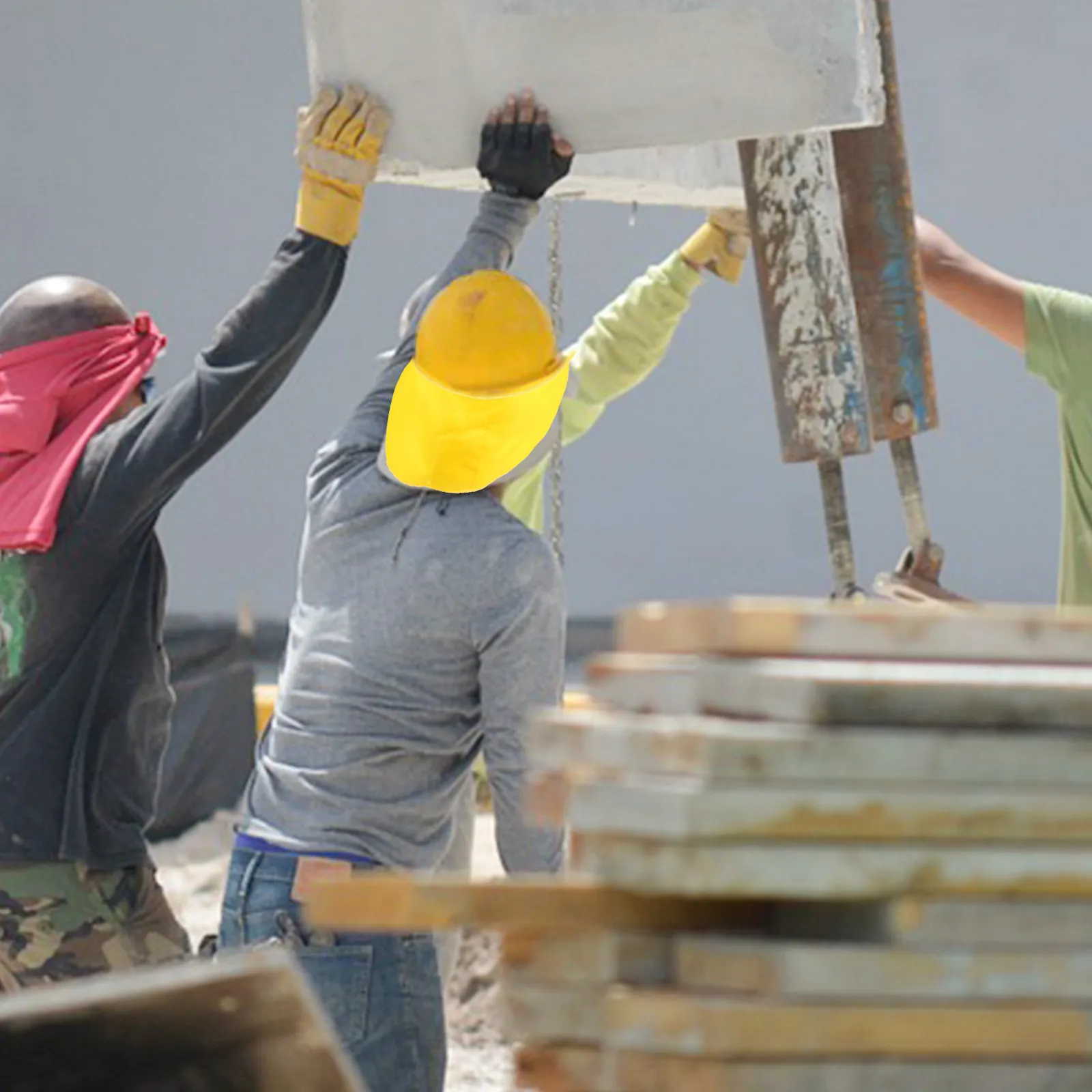 

Защитный козырек для каски от солнца с защитой для шеи, дышащий, впитывающий пот, аксессуар для строительной каски, охлаждающий, солнцезащитный